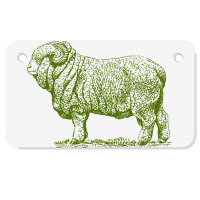 Merino Ram Motorcycle License Plate | Artistshot