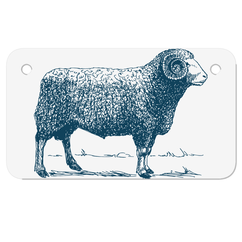 Vintage Ram Motorcycle License Plate | Artistshot