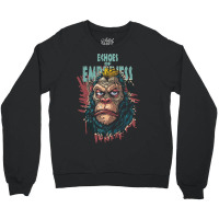 Ape Echos Of Emptimnes In Brush Grunge Style Crewneck Sweatshirt | Artistshot