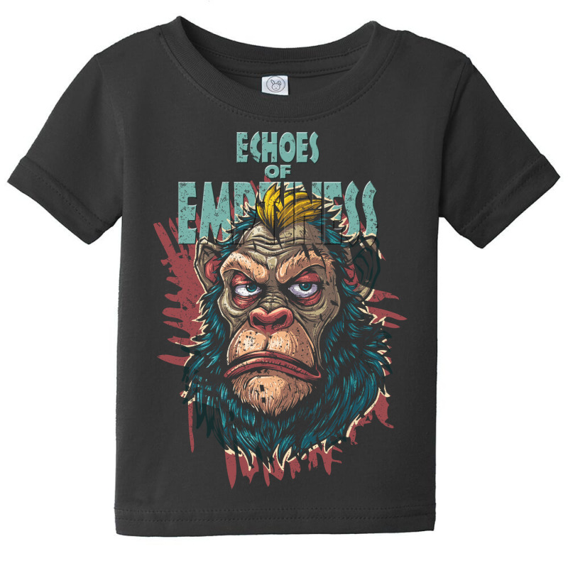 Ape Echos Of Emptimnes In Brush Grunge Style Baby Tee by Artsimetris | Artistshot