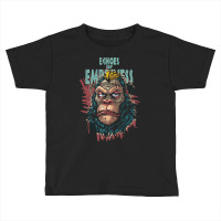 Ape Echos Of Emptimnes In Brush Grunge Style Toddler T-shirt | Artistshot