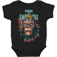 Ape Echos Of Emptimnes In Brush Grunge Style Baby Bodysuit | Artistshot