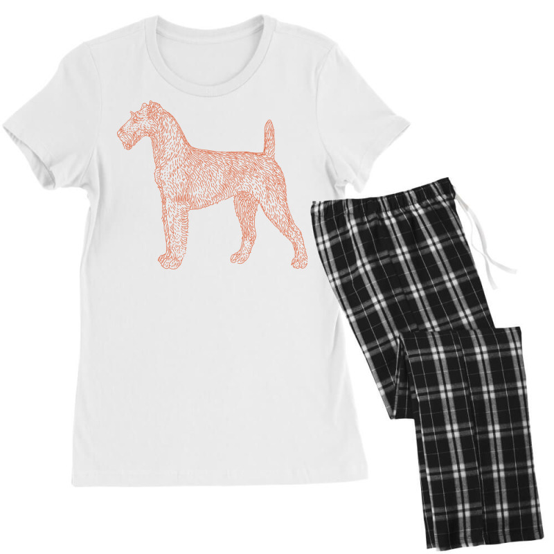 Vintage Irish Terrier Dog Women's Pajamas Set by HRC Design | Artistshot