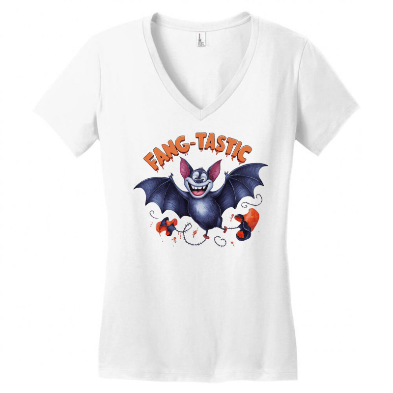 A Delightfully Spooky Halloween Women's V-Neck T-Shirt by anh | Artistshot