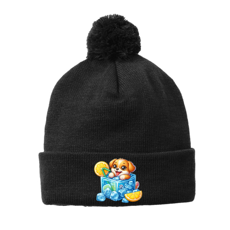 What A Hot Day For A Cute Dog Pom Pom Beanie | Artistshot