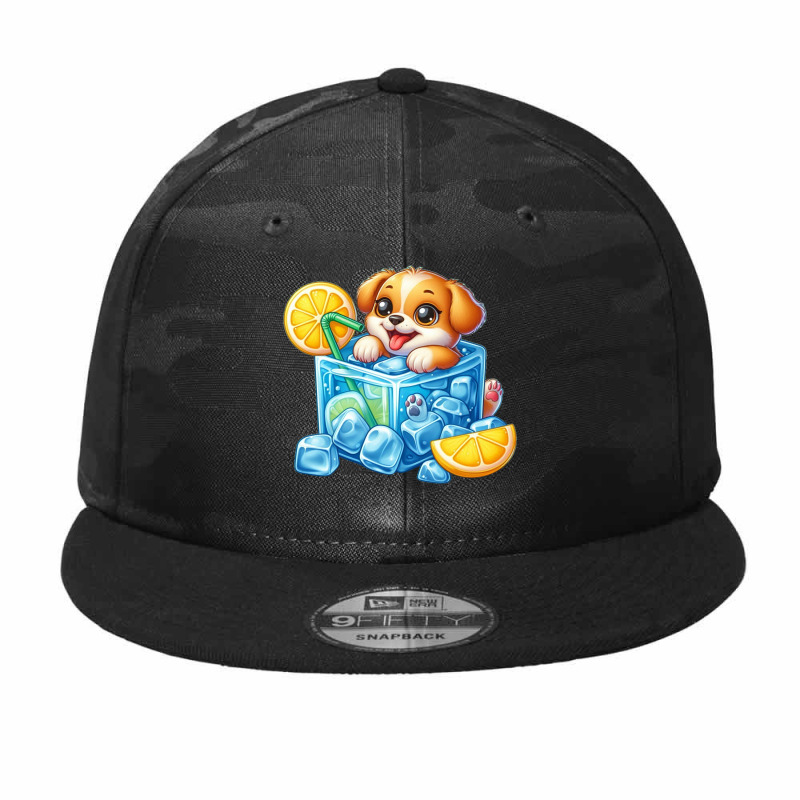 What A Hot Day For A Cute Dog Camo Snapback | Artistshot