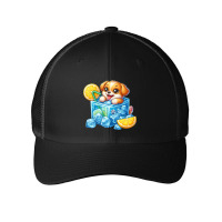 What A Hot Day For A Cute Dog Mesh Cap | Artistshot