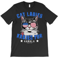 Cat Ladies For Kamala (2) T-shirt | Artistshot