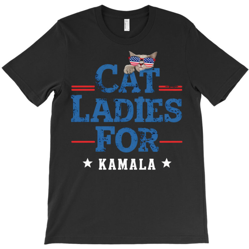 Cat Ladies For Kamala (3) T-shirt | Artistshot