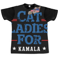 Cat Ladies For Kamala (3) Graphic T-shirt | Artistshot