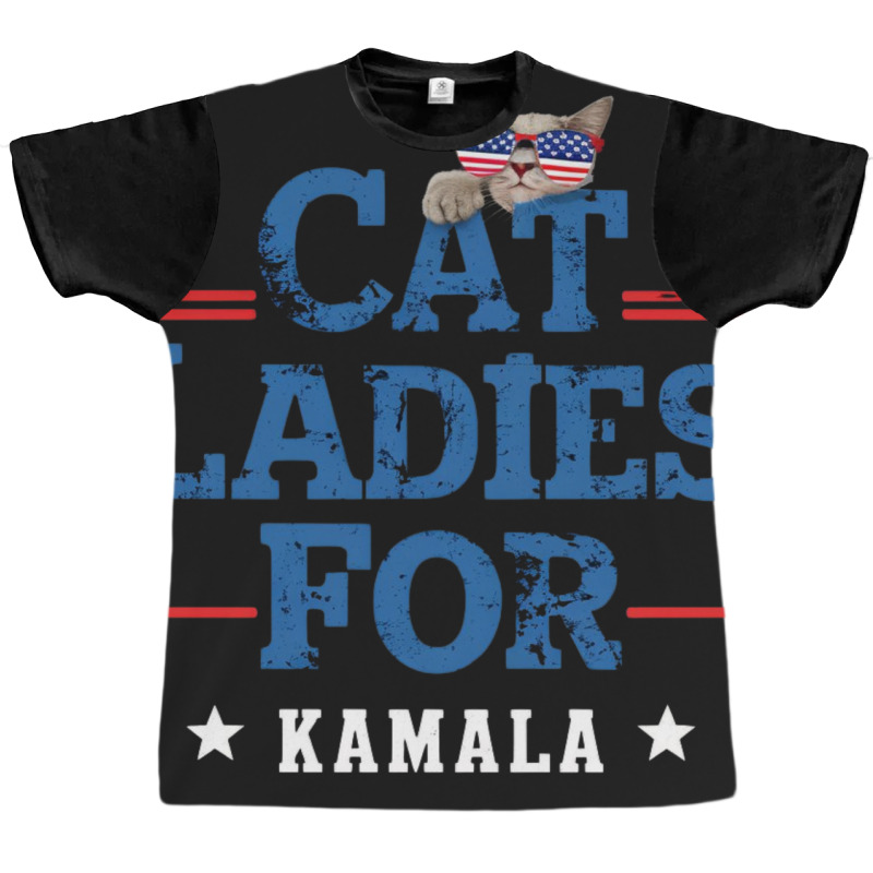 Cat Ladies For Kamala (3) Graphic T-shirt | Artistshot