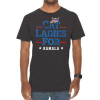 Cat Ladies For Kamala (3) Vintage T-shirt | Artistshot