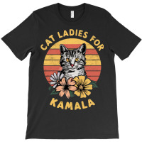 Cat Ladies For Kamala (5) T-shirt | Artistshot