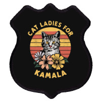 Cat Ladies For Kamala (5) Shield Patch | Artistshot