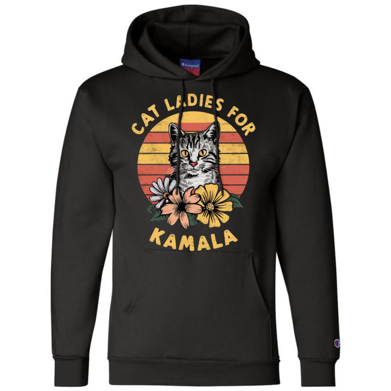 Cat Ladies For Kamala (5) Champion Hoodie | Artistshot