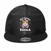 Cat Ladies For Kamala (6) Camo Snapback | Artistshot