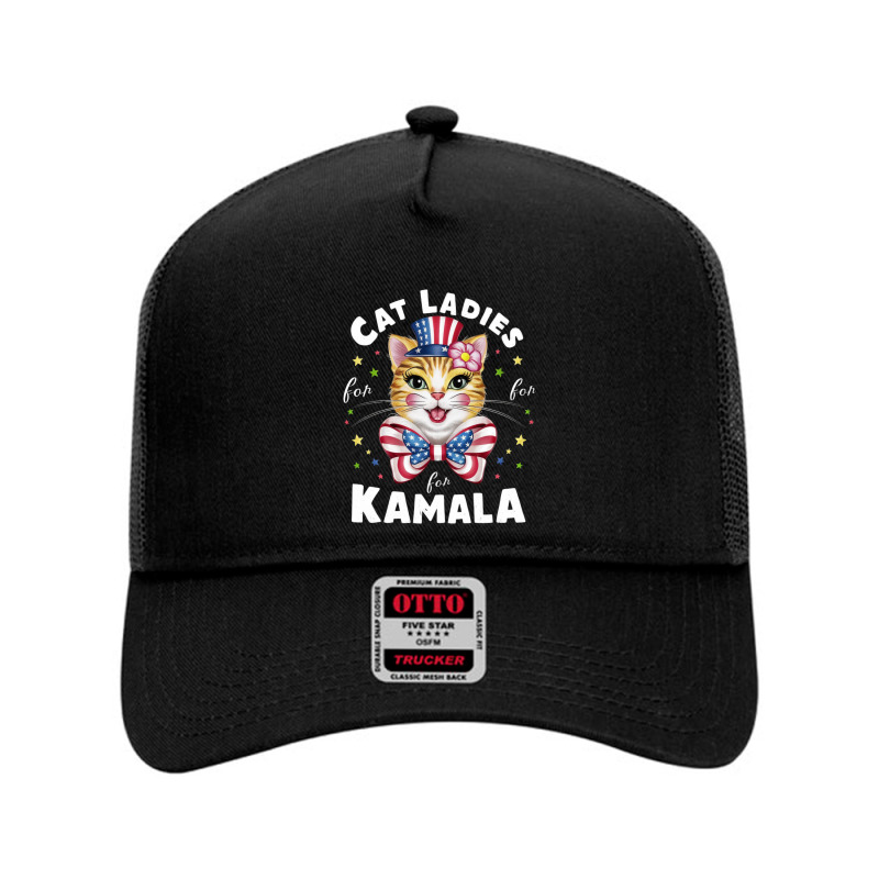 Cat Ladies For Kamala (6) Mesh Back Trucker Hat | Artistshot