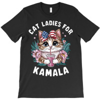 Cat Ladies For Kamala (9) T-shirt | Artistshot