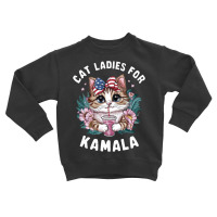 Cat Ladies For Kamala (9) Toddler Sweatshirt | Artistshot