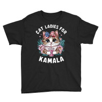 Cat Ladies For Kamala (9) Youth Tee | Artistshot