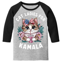 Cat Ladies For Kamala (9) Youth 3/4 Sleeve | Artistshot