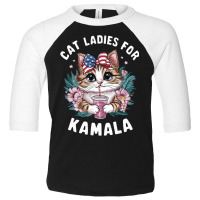 Cat Ladies For Kamala (9) Toddler 3/4 Sleeve Tee | Artistshot