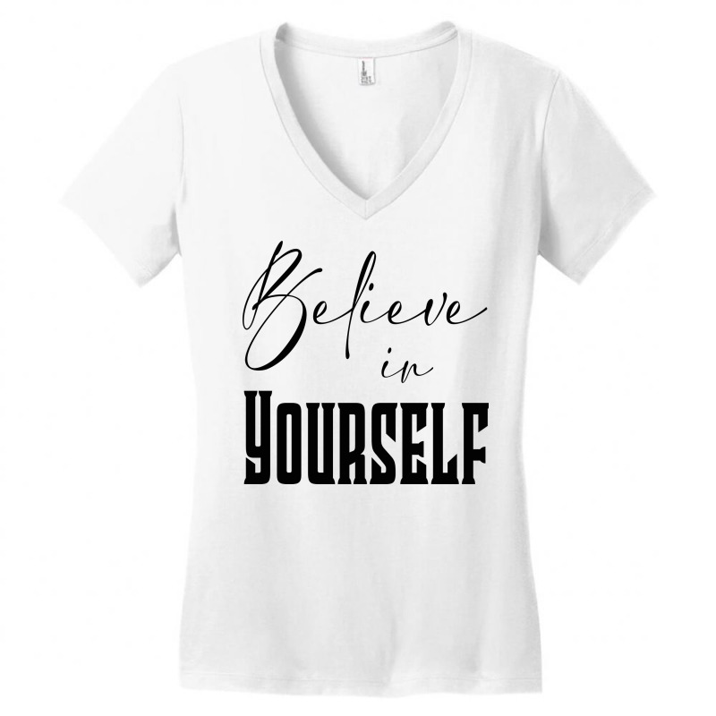 Believe In Yourself Women's V-Neck T-Shirt by ŞEN | Artistshot