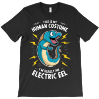 A Cartoonish Electric Blue Eel T-shirt | Artistshot