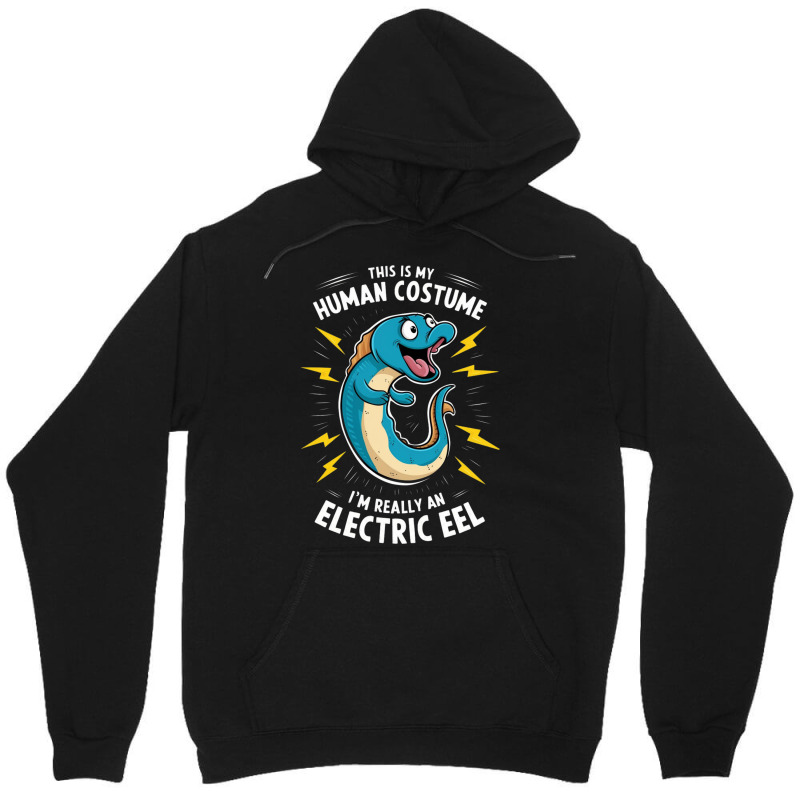 A Cartoonish Electric Blue Eel Unisex Hoodie | Artistshot