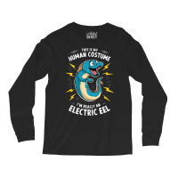 A Cartoonish Electric Blue Eel Long Sleeve Shirts | Artistshot