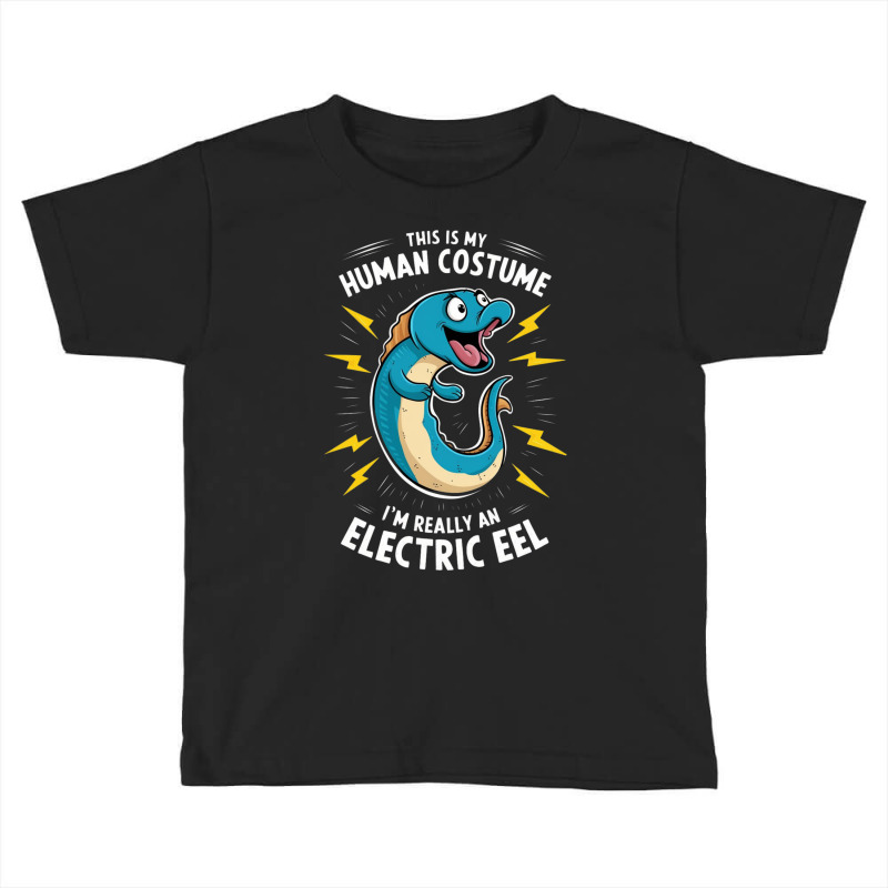 A Cartoonish Electric Blue Eel Toddler T-shirt by Kenneth | Artistshot