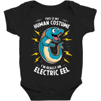 A Cartoonish Electric Blue Eel Baby Bodysuit | Artistshot