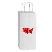 Trump Double Wine Paper Bag - 6 1/2 X 3 1/2 X 12 3/8 | Artistshot