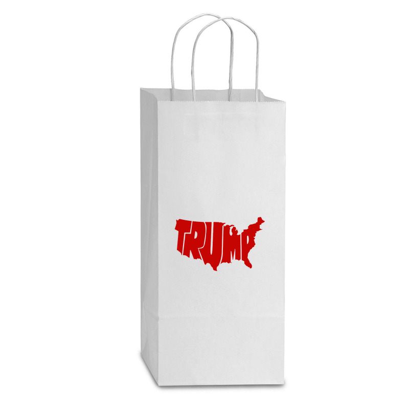 Trump Double Wine Paper Bag - 6 1/2 X 3 1/2 X 12 3/8 | Artistshot