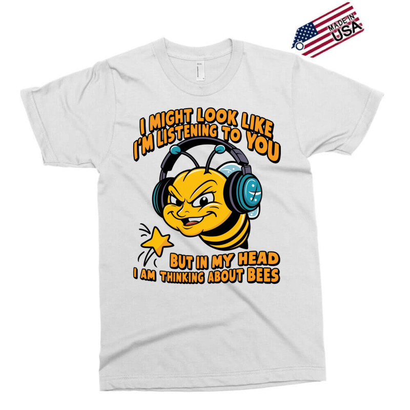 My Head I Am Thinking About Bees Exclusive T-shirt | Artistshot