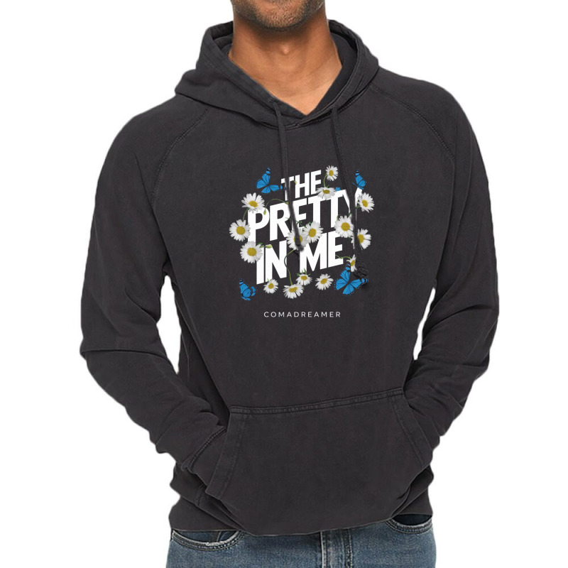 The Pretty In Me Vintage Hoodie by Kenneth | Artistshot