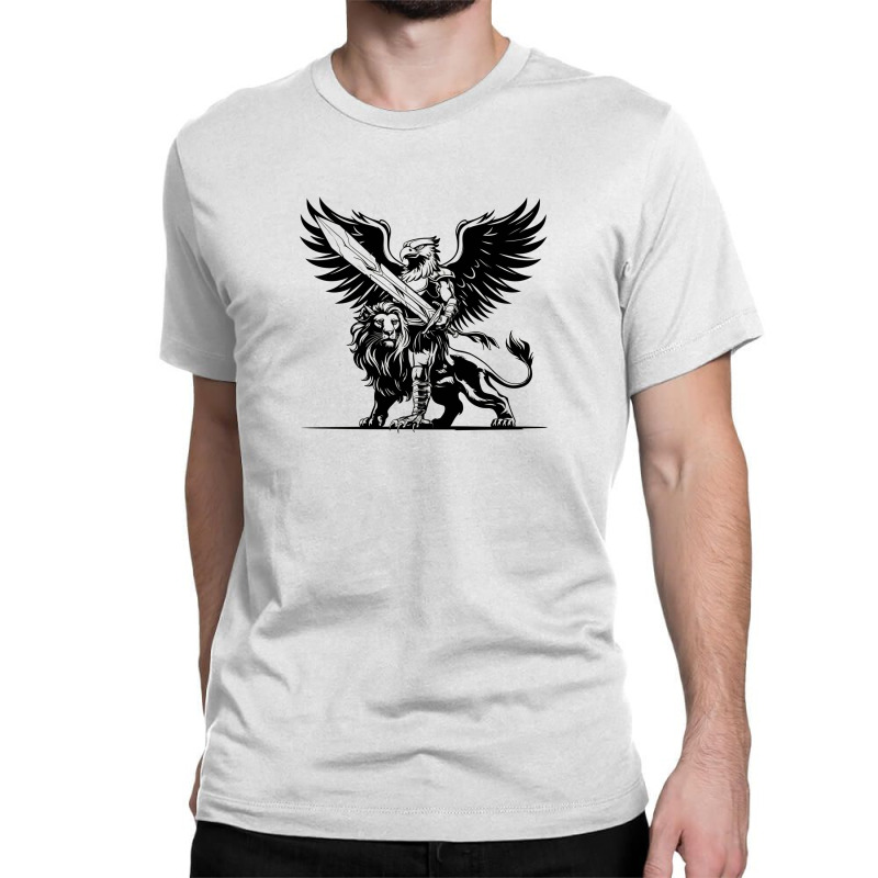 A Mythical Griffin Humanoid Classic T-shirt by Kenneth | Artistshot