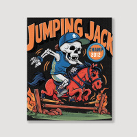 Jumping Jack Portrait Canvas Print | Artistshot