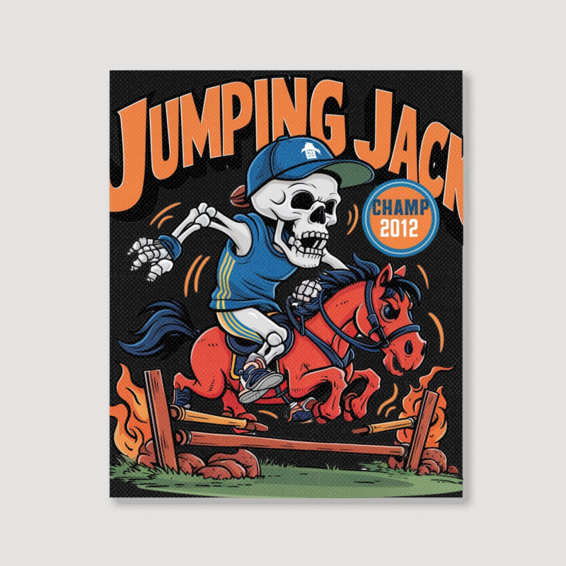 Jumping Jack Portrait Canvas Print | Artistshot