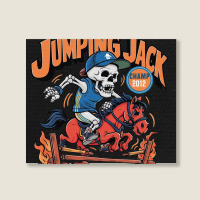 Jumping Jack Landscape Canvas Print | Artistshot