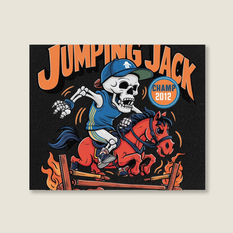 Jumping Jack Landscape Canvas Print | Artistshot