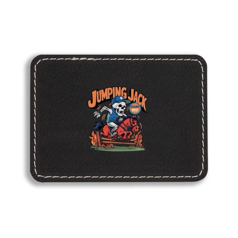 Jumping Jack Rectangle  Leatherette Patch | Artistshot