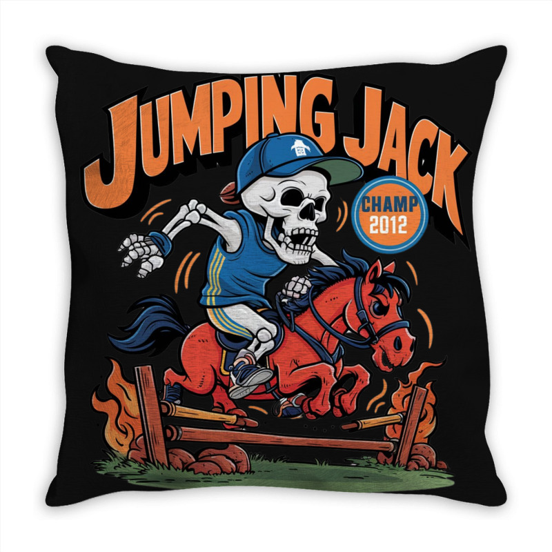 Jumping Jack Throw Pillow | Artistshot