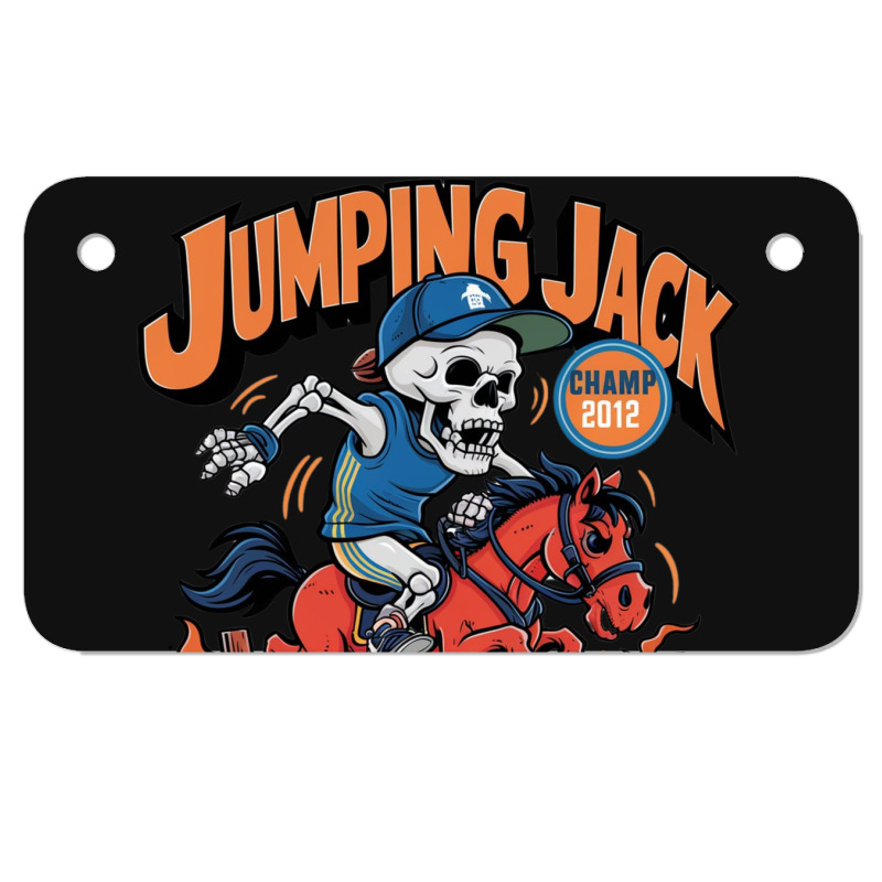 Jumping Jack Motorcycle License Plate | Artistshot