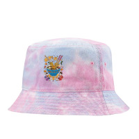 Oversized Japanese Noodle Box Tie Dyed Bucket Hat | Artistshot