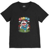 The Doremon Japanese Cartoon V-neck Tee | Artistshot