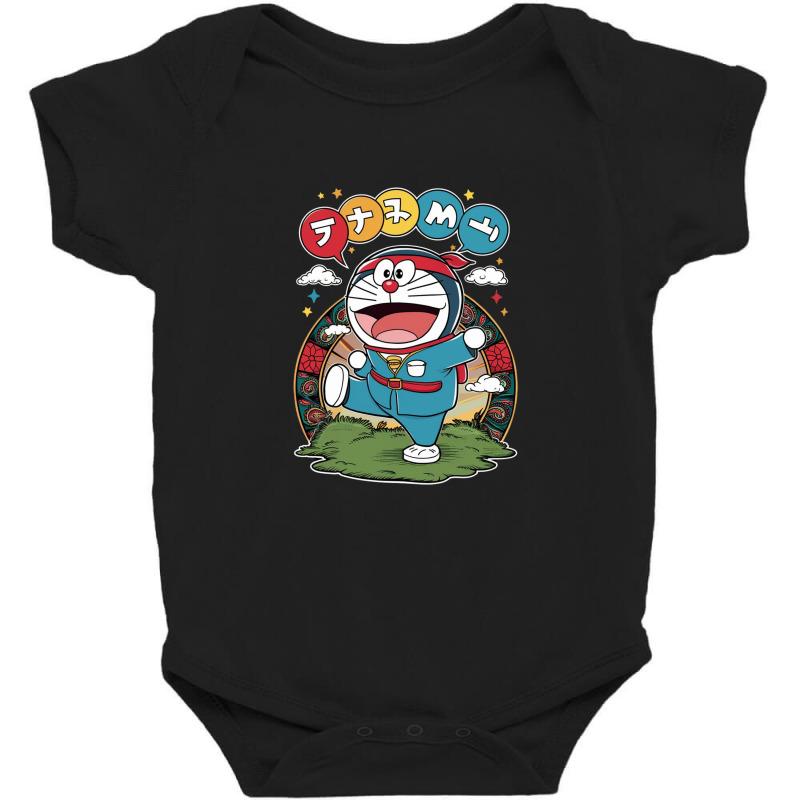 The Doremon Japanese Cartoon Baby Bodysuit by anh | Artistshot