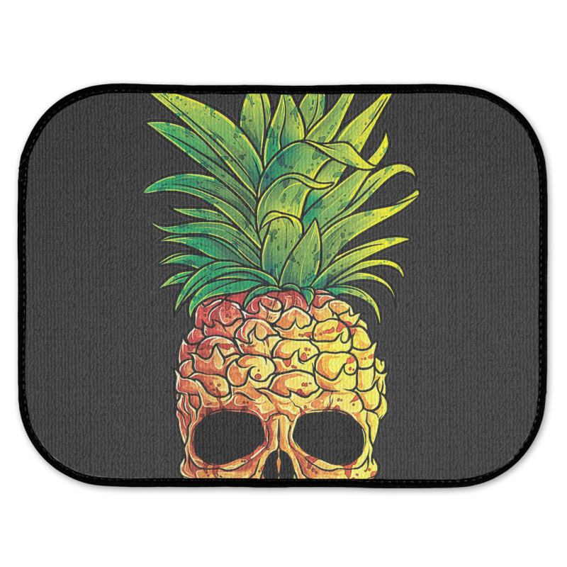 Pineapple Skull Funny Aloha Beaches Hawaiian Rear Car Mat | Artistshot