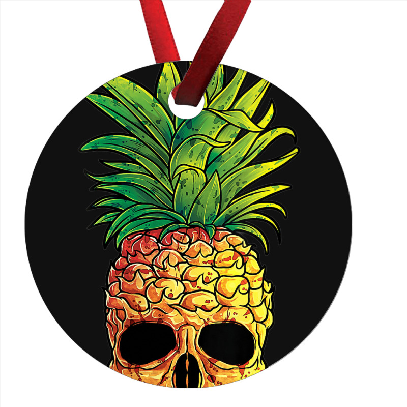 Pineapple Skull Funny Aloha Beaches Hawaiian Ornament | Artistshot