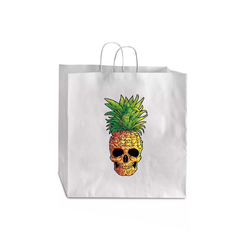 Pineapple Skull Funny Aloha Beaches Hawaiian Jumbo Paper Bag - 18 X 7 X 18 3/4 | Artistshot